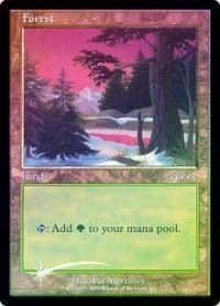 イベント配布》【FOIL】【英】森/Forest[土地P]【アリーナランド - ICE 