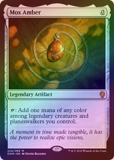 モックスアンバー　MTG シングル FOIL】【英】モックス・アンバー/Mox Amber[無色MR]【DOM