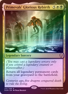 FOIL】【英】上古族の栄華な再誕/Primevals' Glorious Rebirth[金R