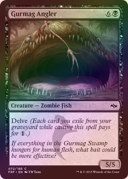 FOIL】【英】グルマグのアンコウ/Gurmag Angler[黒C]【FRF】 | FOIL