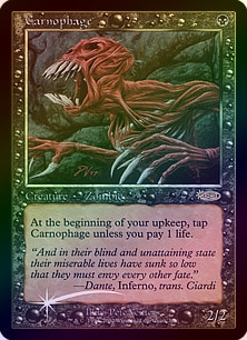 イベント配布》【FOIL】【英】カーノファージ/Carnophage[黒P]【FNM