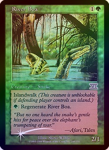 イベント配布》【FOIL】【英】リバー・ボア/River Boa[緑P]【FNM 