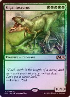 FOIL】【英】ギガントサウルス/Gigantosaurus[緑R]【M19