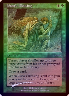 ガイアの祝福/Gaea's Blessing　(アリーナ)[ARENA] Foil】《ガイアの祝福/Gaea's Blessing》(アリーナ)[ARENA] 緑