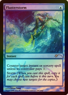 イベント配布》【FOIL】【英】狼狽の嵐/Flusterstorm[青P]【ジャッジ