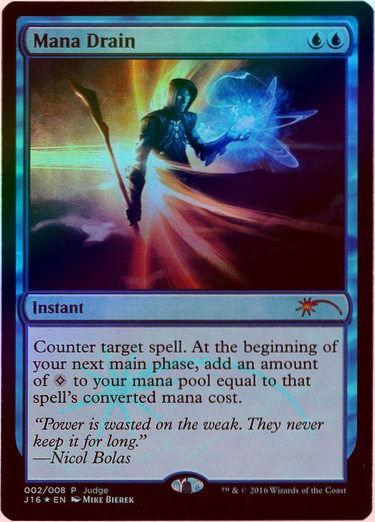 【プロモ】マナ吸収/Mana Drain ジャッジ褒章　foil 英)【Foil】マナ吸収 / Mana Drain【PRM】ジャッジ褒賞 No.083
