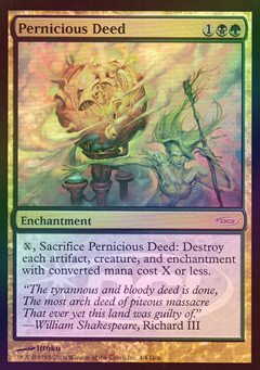 イベント配布》【FOIL】【英】破滅的な行為/Pernicious Deed[金P