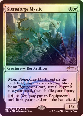 イベント配布》【FOIL】【英】石鍛冶の神秘家/Stoneforge Mystic[白P 