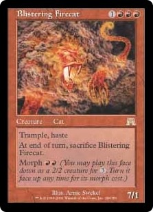 サインド オンスロート 焦熱の火猫 foil 英語 英】焦熱の火猫/Blistering Firecat[赤R]【ONS】 | モダン以下・特殊