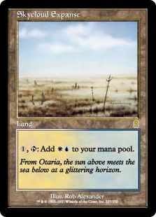 英】広漠なるスカイクラウド/Skycloud Expanse[土地R]【ODY】 | モダン
