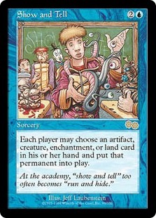 MTG 実物提示教育 Show and Tell 英語 英】実物提示教育/Show and Tell[青MR]【USG】 | モダン以下・特殊