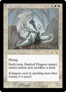 英】高みのドラゴン/Exalted Dragon[白R]【EXO】 | モダン以下・特殊