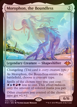 MTG モダンホライゾン 限りないもの、モロフォン Foil 日本語版