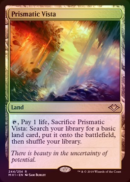 爆買い，低価 MTG/モダンホライゾン/日本語/虹色の眺望 foil MTG⁄