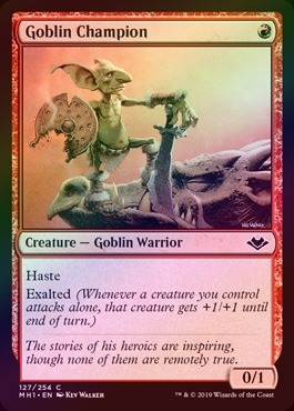 FOIL】【英】ゴブリンの勇者/Goblin Champion[赤C]【MH1】 | モダン