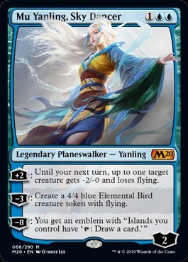 MTG 空の踊り手、ムー・ヤンリン Foil 英語　PSA10 プロモパック 英】空の踊り手、ムー・ヤンリン/Mu Yanling, Sky Dancer[青MR]【M20