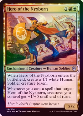 ��FOIL�ۡڱѡۥ˥������ޤ�α�ͺ/Hero of the Nyxborn[¿��U]��THB��