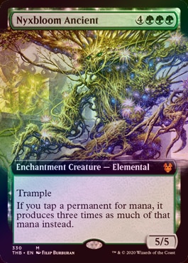 FOIL】【英】ニクス咲きの古きもの/Nyxbloom Ancient[緑MR]【THB