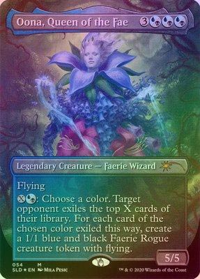 MTG 妖精の女王、ウーナ　英語　foil FOIL】【英】妖精の女王、ウーナ/Oona, Queen of the Fae[混P]【SLD