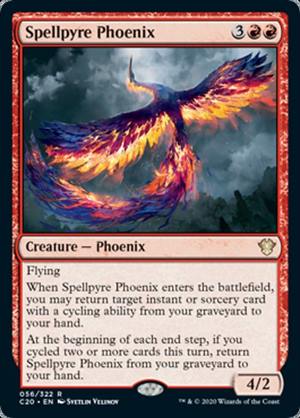 英】呪文焚きのフェニックス/Spellpyre Phoenix[赤R]【C20】 | モダン
