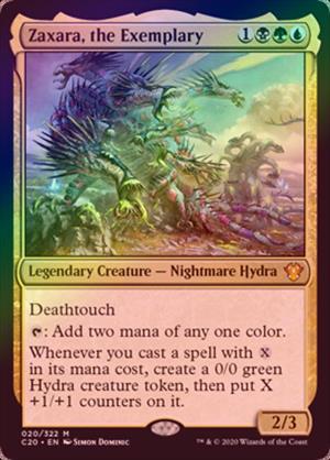 英】【Foil】警告となるもの、ザクサラ/Zaxara, the Exemplary[多色R