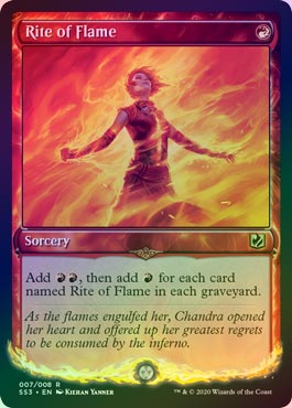 MTG 炎の儀式 英語 FOIL FOIL】【英】炎の儀式/Rite of Flame[赤R]【SS3】 | モダン以下