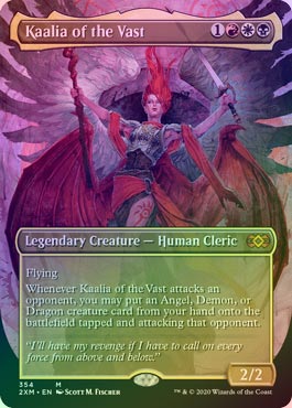 巨大なるカーリア foil 拡張アート版 ダブルマスターズ FOIL】【英】巨大なるカーリア/Kaalia of the Vast[多色MR]【2XM