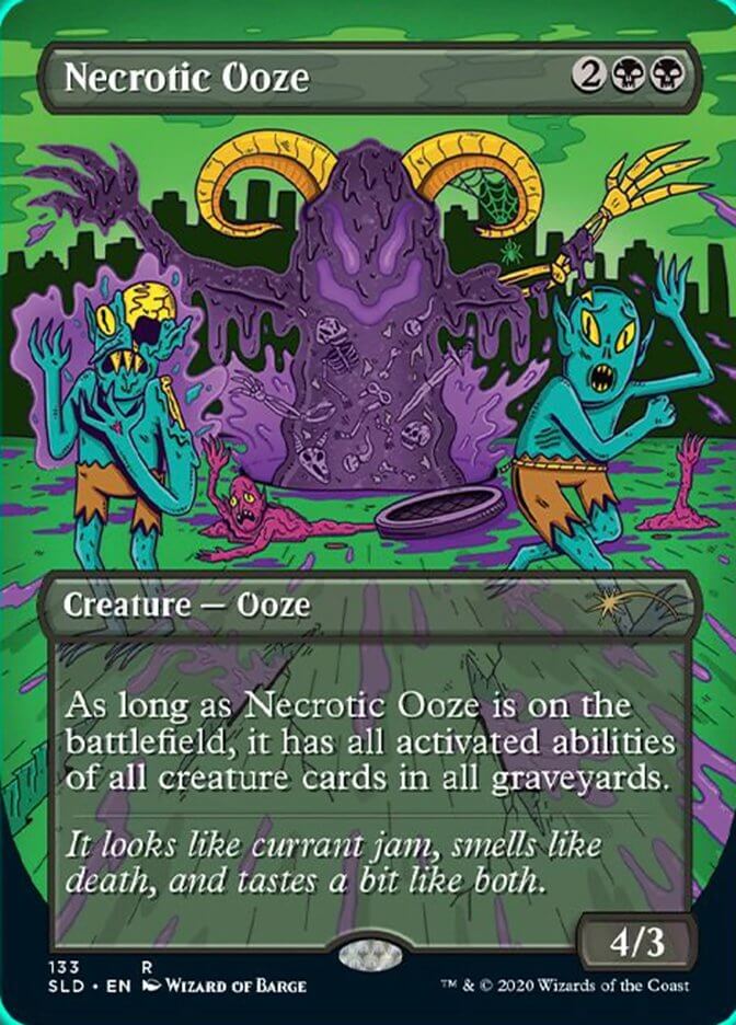 英】壊死のウーズ/Necrotic Ooze[黒P]【SLD】[Secret Lair] | プロモ