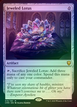 MTG 宝石の睡蓮 FOIL 英語 Jeweled Lotus (CMR) EX+](FOIL)宝石の睡蓮/Jeweled Lotus《英語》【CMR】