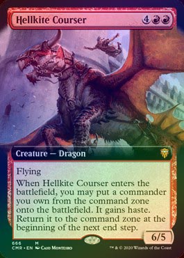 MTG ヘルカイトの狩猟者 拡張版英語foil 1枚 FOIL】【英】ヘルカイトの狩猟者/Hellkite Courser[赤MR]【CMR】[拡張