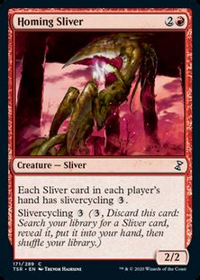 MTG スリヴァー セット Sliver set 英語日本語 英】誘導スリヴァー/Homing Sliver[赤C]【TSR】 | モダン以下