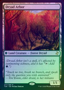 Foil ドライアドの東屋/Dryad Arbor[FUT] 土地U 1枚