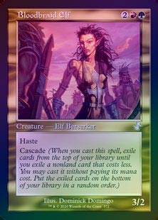 MTG 血編み髪のエルフ サンイド プロモ foil MTG 血編み髪の