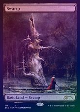 FOIL】【英】沼/Swamp[No.119][土地P]【SLD】[Secret Lair] | プロモ