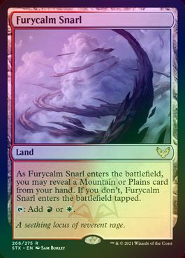 怒静の交錯 シンボルマークあり FOIL】【英】怒静の交錯/Furycalm Snarl[土地R]【STX】 | パイオニア