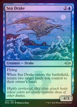 【ご確認用】モダンホライゾン2 foil 海のドレイクb 英語  1枚 MTG ご確認用】モダンホライゾン2 foil 海のドレイクb 英語 1枚 MTG