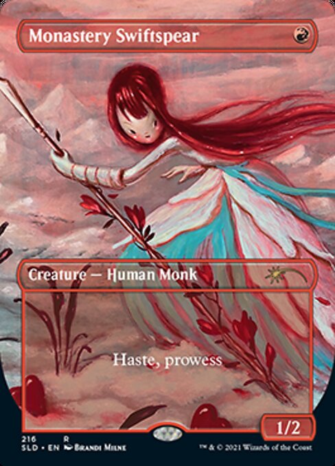 MTG 僧院の速槍　SLD 4枚 英】僧院の速槍/Monastery Swiftspear[赤P]【SLD】[Secret Lair