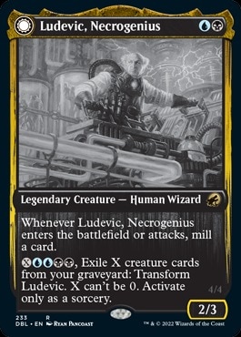 英】屍術の俊英、ルーデヴィック/Ludevic, Necrogenius[多色R]【DBL