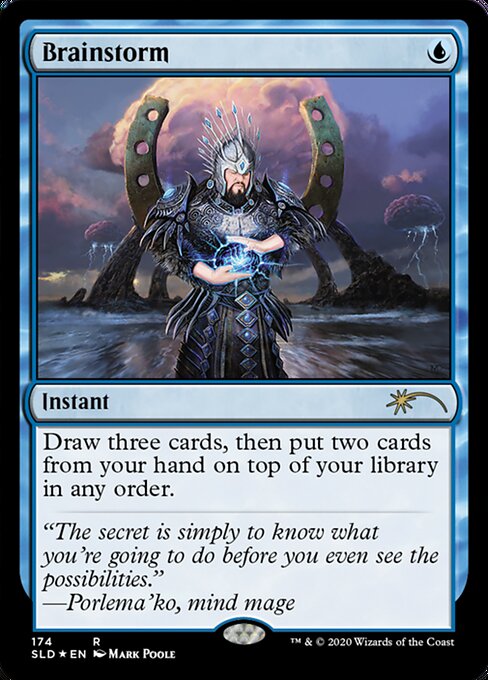 英】渦まく知識/Brainstorm[青P]【SLD】[Secret Lair] | プロモ