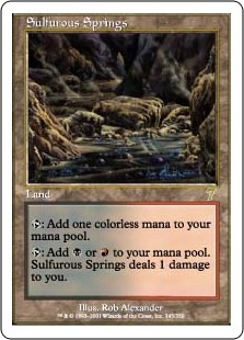 【Foil】硫黄泉/Sulfurous Springs [7ED] 土地R（英） Foil】硫黄泉/Sulfurous Springs [7ED] 土地R（英） 硫黄泉/Sulfurous