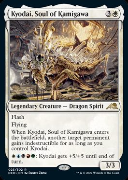 MTG 神河の魂、香醍 Foil ボーダレス ロシア語 英】神河の魂、香醍/Kyodai, Soul of Kamigawa[白R]【NEO