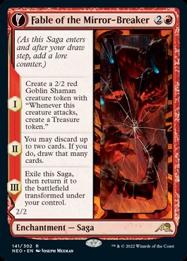 MTG 鏡割りの寓話　英語版 英】鏡割りの寓話/Fable of the Mirror-Breaker[赤R]【NEO