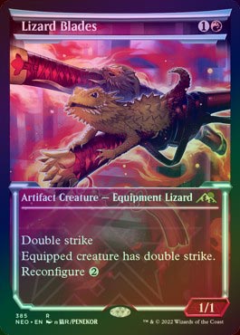FOIL】【英】蜥蜴丸/Lizard Blades[赤R]【NEO】[ショーケース枠 