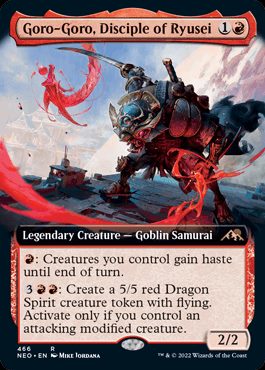 mtg 箔押し プロモ foil 流星の信奉者、ゴロゴロ  neo 英】流星の信奉者、ゴロゴロ/Goro-Goro, Disciple of Ryusei[赤R]【NEO