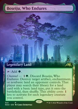 FOIL】【英】耐え抜くもの、母聖樹/Boseiju, Who Endures[土地R]【NEO