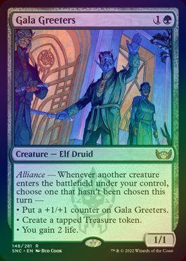 FOIL】【英】祝祭の出迎え/Gala Greeters[緑R]【SNC】 | パイオニア