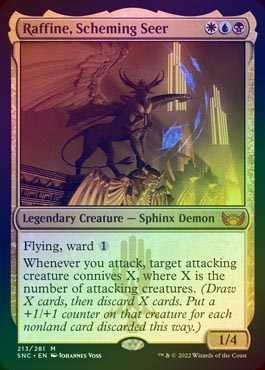 FOIL】【英】策謀の予見者、ラフィーン/Raffine, Scheming Seer[多色MR