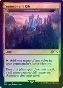 FOIL】【英】Summoner's Rift[統率の塔/Command Tower][土地P