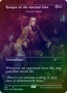 FOIL】【英】Hunger of the Ancient One[極上の血/Exquisite Blood][黒