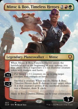 MTG 時を超えた英雄、ミンスクとブー　英語版　バルターズ・ゲートの戦い 英】時を超えた英雄、ミンスクとブー/Minsc & Boo, Timeless